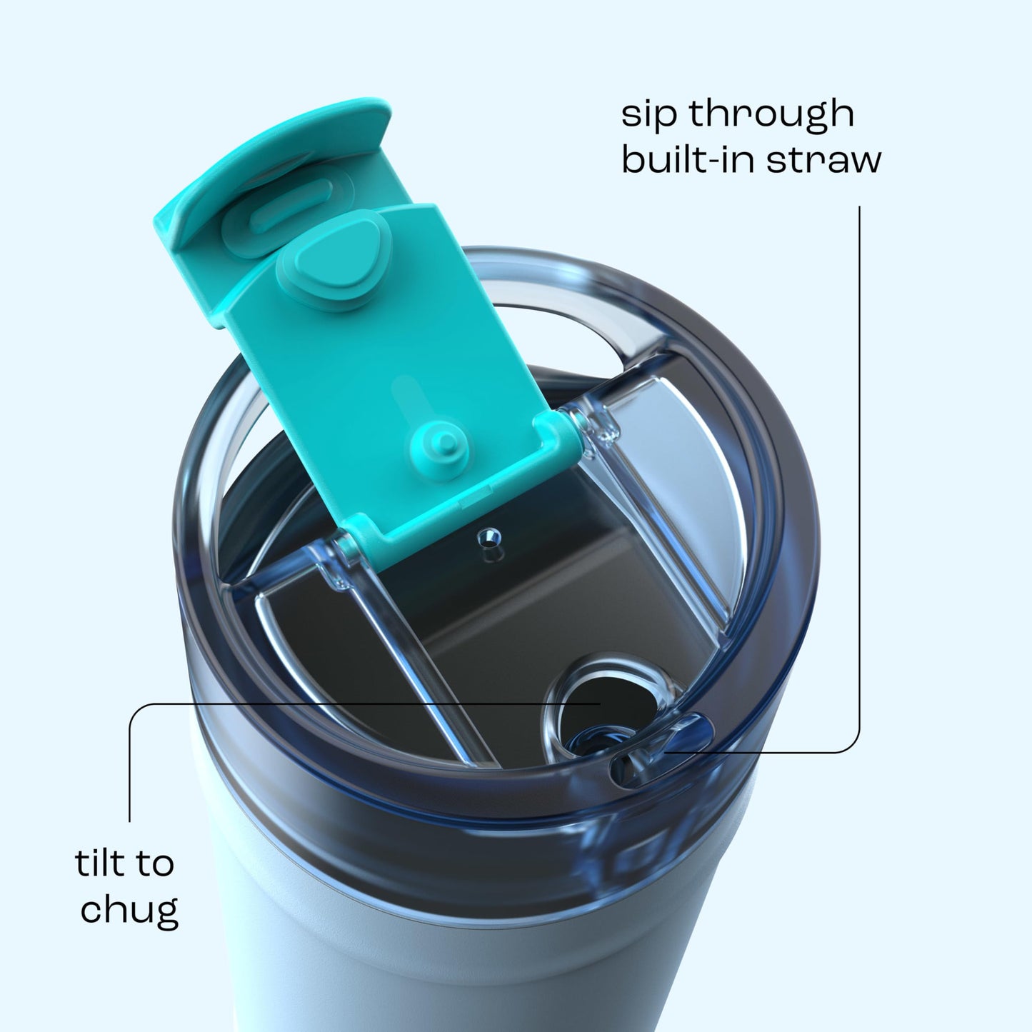 bubba 32 oz Dualsip Insulated Stainless Steel Water Bottle with Straw - Reusable, Leakproof, Lightweight, Dishwasher Safe, Lead-Free and BPA-Free, Daydreamin'