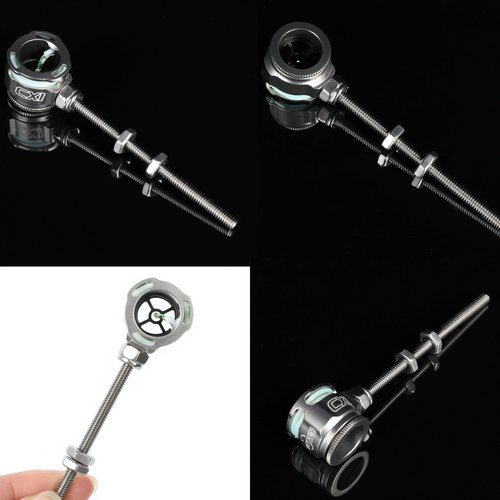 ZSHJGJR Archery Recurve Bow Sight Single Pin Sight 0.019" Fiber Optical 1 Pin Sight Scope Sight Pin for Bow Hunting Target Shooting Accessories (Grey)