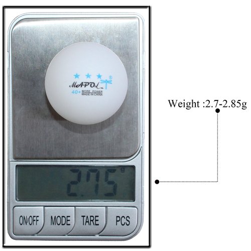 MAPOL 60/22 Count 3-Star 40+ Premium Ping Pong Balls Advanced Practice Table Tennis Ball (White,22-Pack)