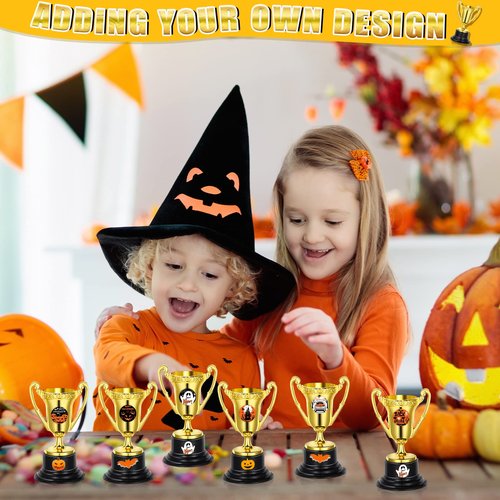 Fumete 60 Pack Mini Trophies for Kids 3. 4 Inch Plastic Golden Award Trophies Prize for Sports, Party Favors, Kids Classroom School Rewards, Competition or Celebration Awards, Sports Tournament