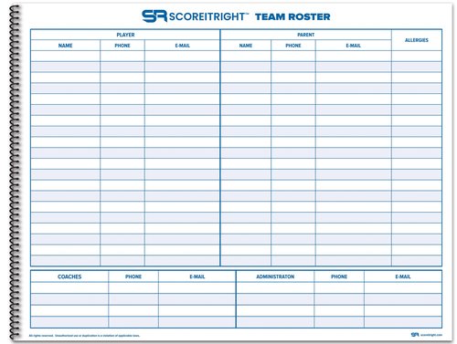 Score It Right Volleyball Scorebook – 24 Match Spiral Volleyball Scorebook with Season Totals and Team Roster Sheet – Premium Paper Volleyball Score Sheet for Rally Scoring and Detailed Instructions