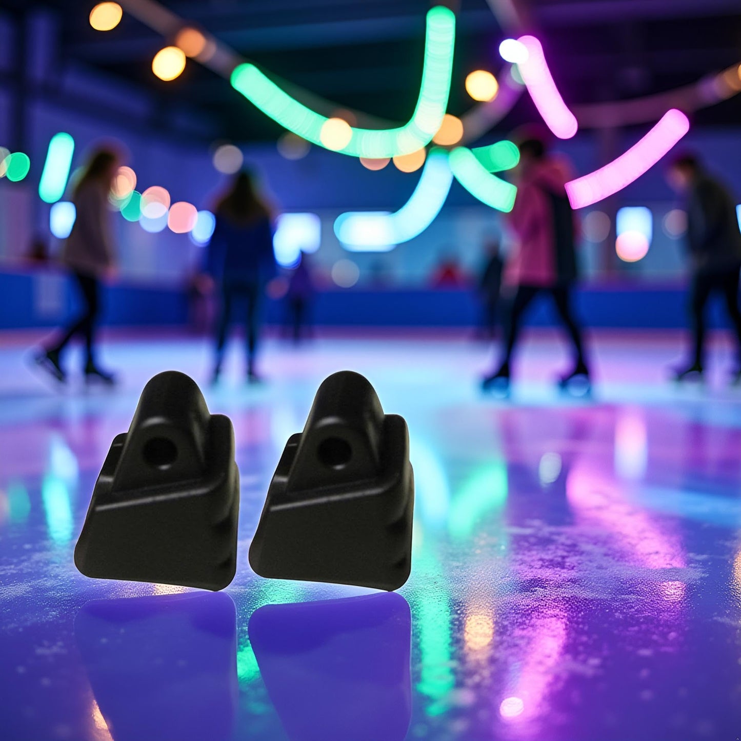 2 Pcs Black Roller Skates Brake Stopper Replacement Skate Accessories Brake Roller Skate Toe Stops and Plugs Block Universal Non-Slip Safety Brake Roller Skate Toe Stops and Plugs