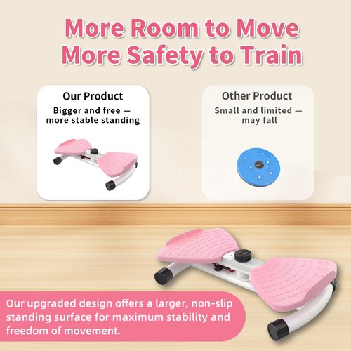 BOLUPO waist twisting machine for Exercise, Ab Twister Board, Core Twister for Women & Home Fitness, twist board for exercise,300 LBS Capacity