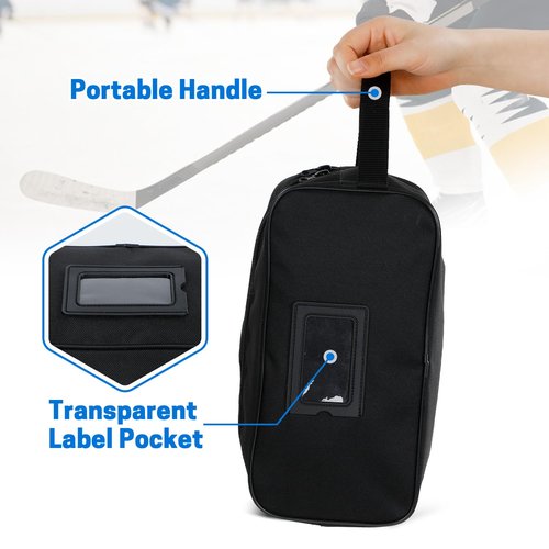 VISEMAN Hockey Tape Accessory Bag, Lightweight Hockey Tape Bag, Large Capacity Hockey Accessories Storage. Accessories Not Included. Hockey Equipment Bag for Hockey Players