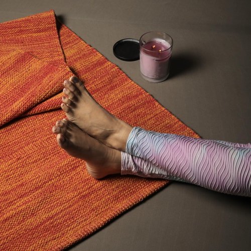 Trade Star Organic Cotton Yoga Mat Tie Dye Yoga Mat for Exercise Highly Absorbent Reversible Yoga Rug Travel Mat for Indoor And Outdoor Use 72"L x 24"W Inches Mat Handloomed Meditation Rug