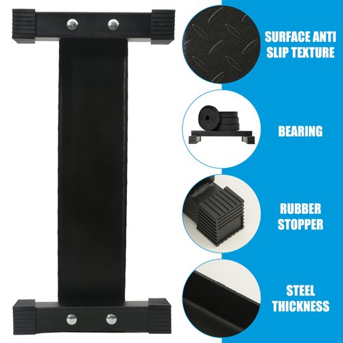 EVERYMATE Steel Calf Raise Block, Standing Calf Raise Machine for Calf Stretching, Squat, Foot Stretch, Anti-Slip Solid Calf Platform,Calf Raise BAR