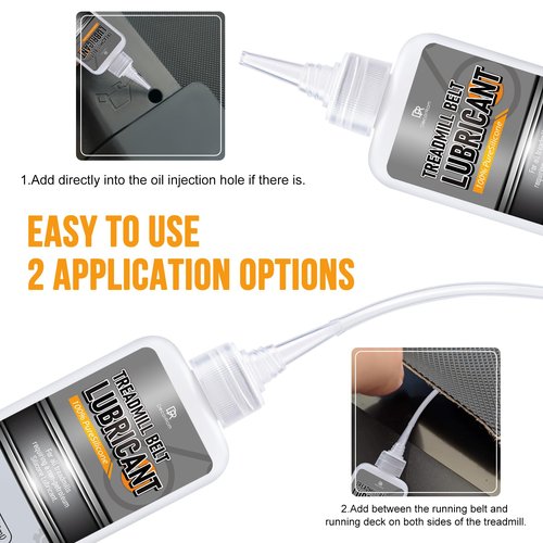 DecorRom Silicone Treadmill Lubricant - 7oz Treadmill Lube with Application Tubes, 100% Silicone Oil for Most Treadmill Lubrication - High Temperature Resistant, Non-Toxic Odorless Treadmill Oil