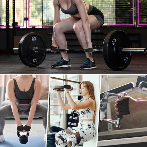 YBEATY Workout Gloves Weight Lifting Gloves Short Micro Full Palm Protection Non-Slip Grip Gym for Men Women Weightlifting Exercise Training Fitness Gym Cross Training Powerlifting