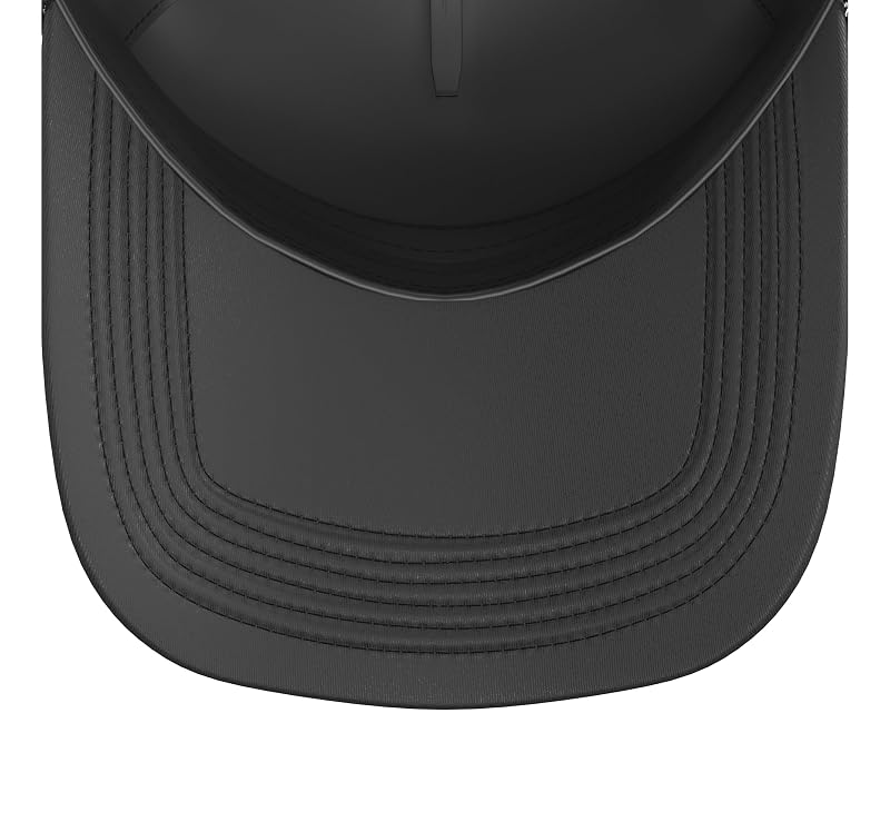 Custom Trucker Hat with Adjustable Mesh Back - Black, One Size