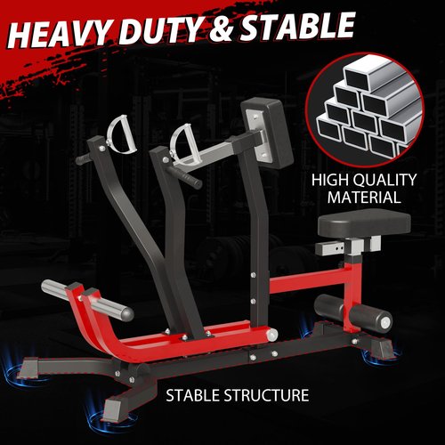 Mikolo Seated Row Machine, Back Machines Home Gym Plate Loaded, Adjustable Back Workout Equipment LAT Machine, with Independent Arms & Multi Grip Positions, 400LBS Capacity
