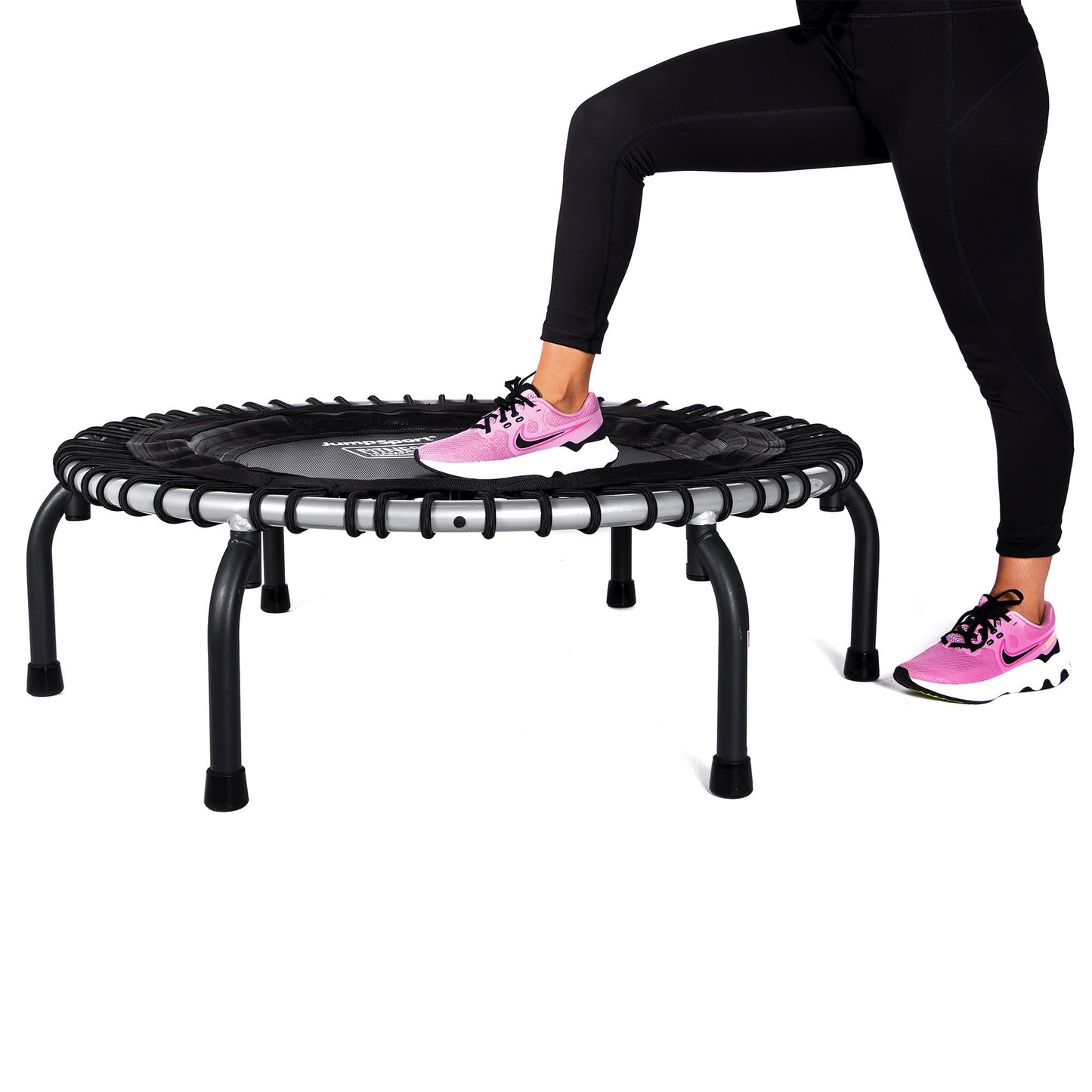 JumpSport 39" Fitness Trampoline Workout Rebounder, Adjustable Bounce, Model 350/370/350f