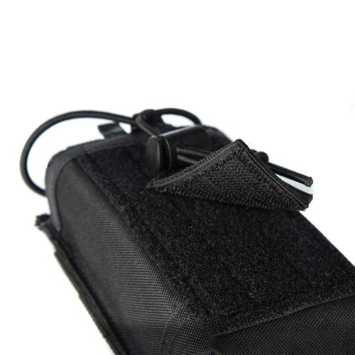 Tactical Molle Radio Holster Holder Case Military Heavy Duty Pouch Bag for Two Ways Walkie Talkies Adjustable Storage with 1 Pack Patch