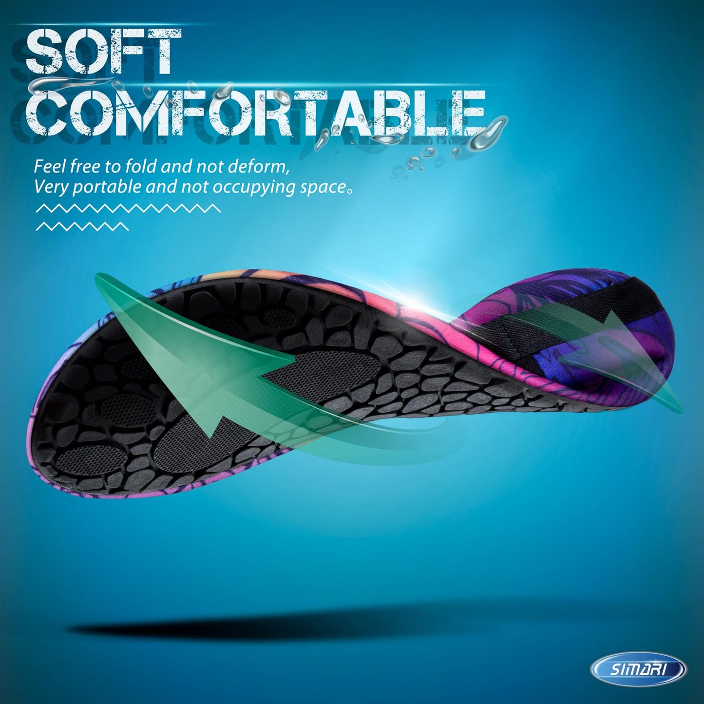 SIMARI Water Shoes for Women Men Swim Aqua Socks Beach Pool Essentials Barefoot Surf River Boat Kayak Sea Yoga Sand Exercise Sport Accessories Breathable Quick-Dry Adult Youth Kid Size SWS001