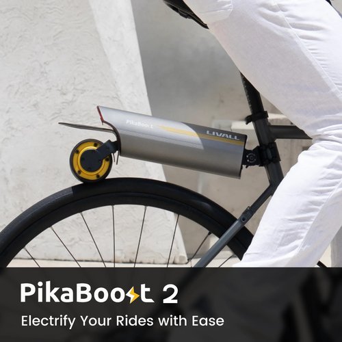 LIVALL PikaBoost 2 E-Bike Rear Wheel Conversion Kit with 220Wh Battery, Electric Bike Conversion Kit with LED & App Control for Road Bikes