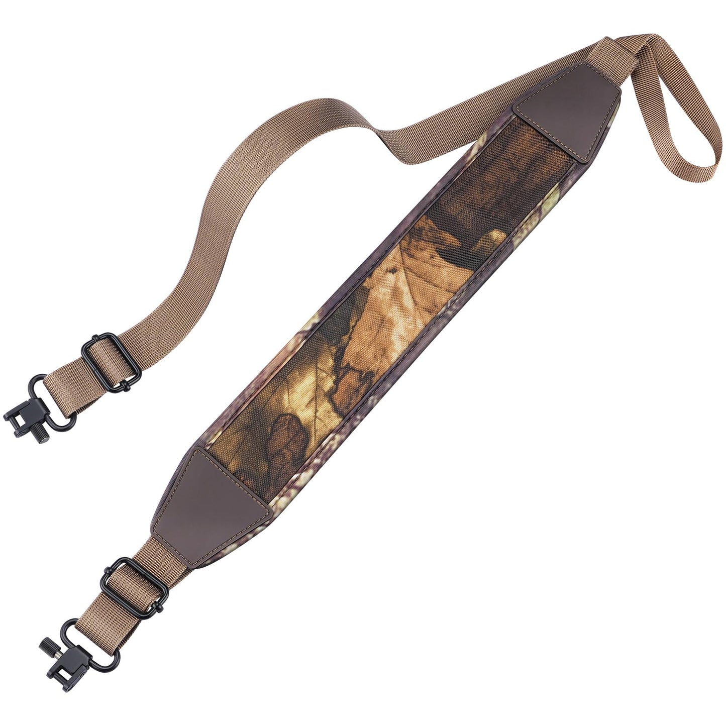 CVLIFE Two Point Sling Rifle Sling Strap with Metal Swivels, Khaki Camo