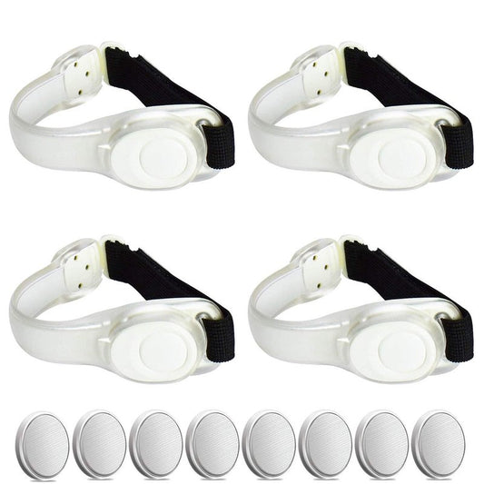 AMNQUERXUS Premium LED Light Up Armband, Reflective Adjustable Wearable Silicone Running Belt Strap/Waterproof Glow in the Dark for Running Jogging Walking Cycling Concert Camping Outdoor Sports