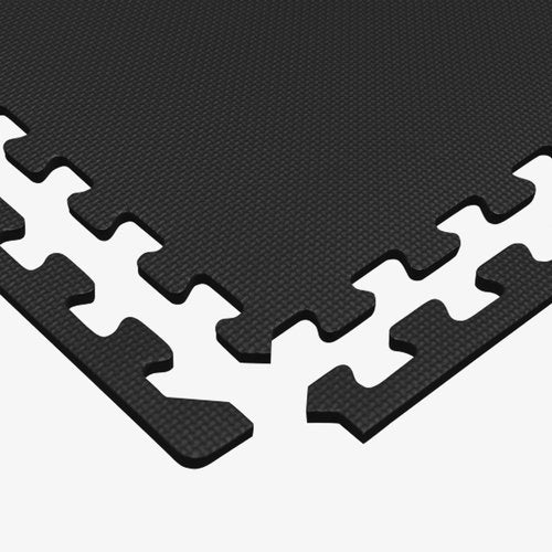 We Sell Mats 3/8 Inch Thick Multipurpose Exercise Floor Mat with EVA Foam, Interlocking Tiles, Anti-Fatigue for Home or Gym, 24 in x 24 in
