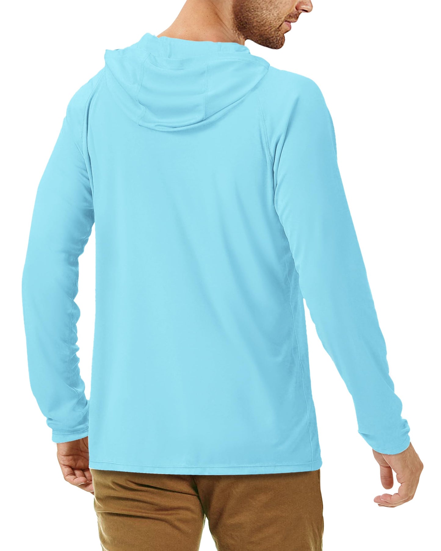 Roadbox UPF 50+ Fishing Shirts for Men Long Sleeve Sun Protection Lightweight Outdoor UV Hiking Shirts