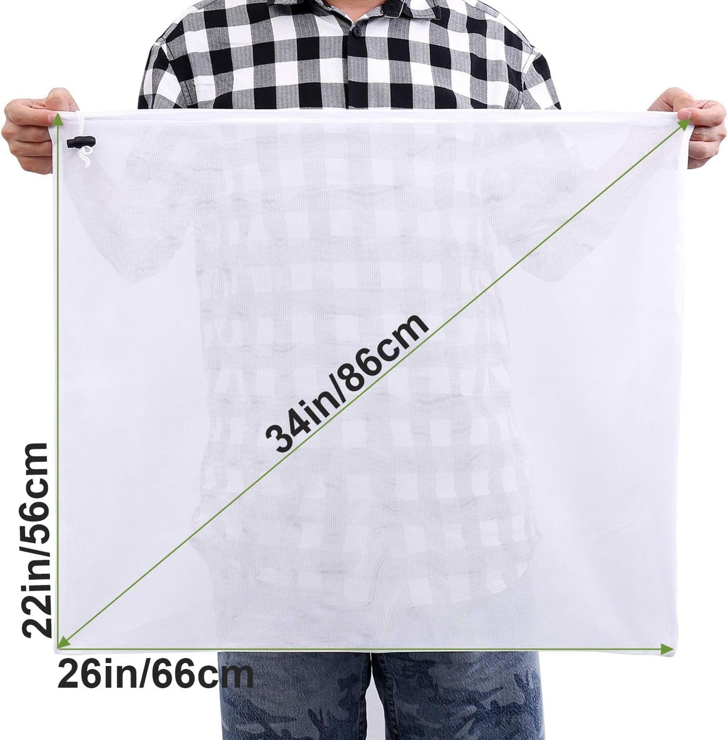 5 Pack Brew Bags Reusable, Extra Large 26"x22" Fine Mesh Strainer Bag for Home Brewing Hops Grains Wine Beer Making Drawstring Straining Brew in a Bag