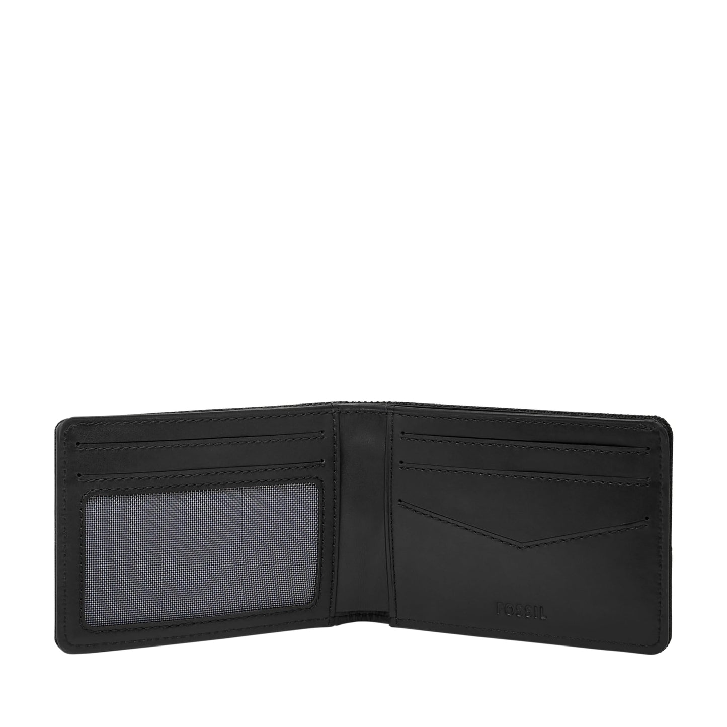 Fossil Men's Front Pocket Wallet, Black, One Size