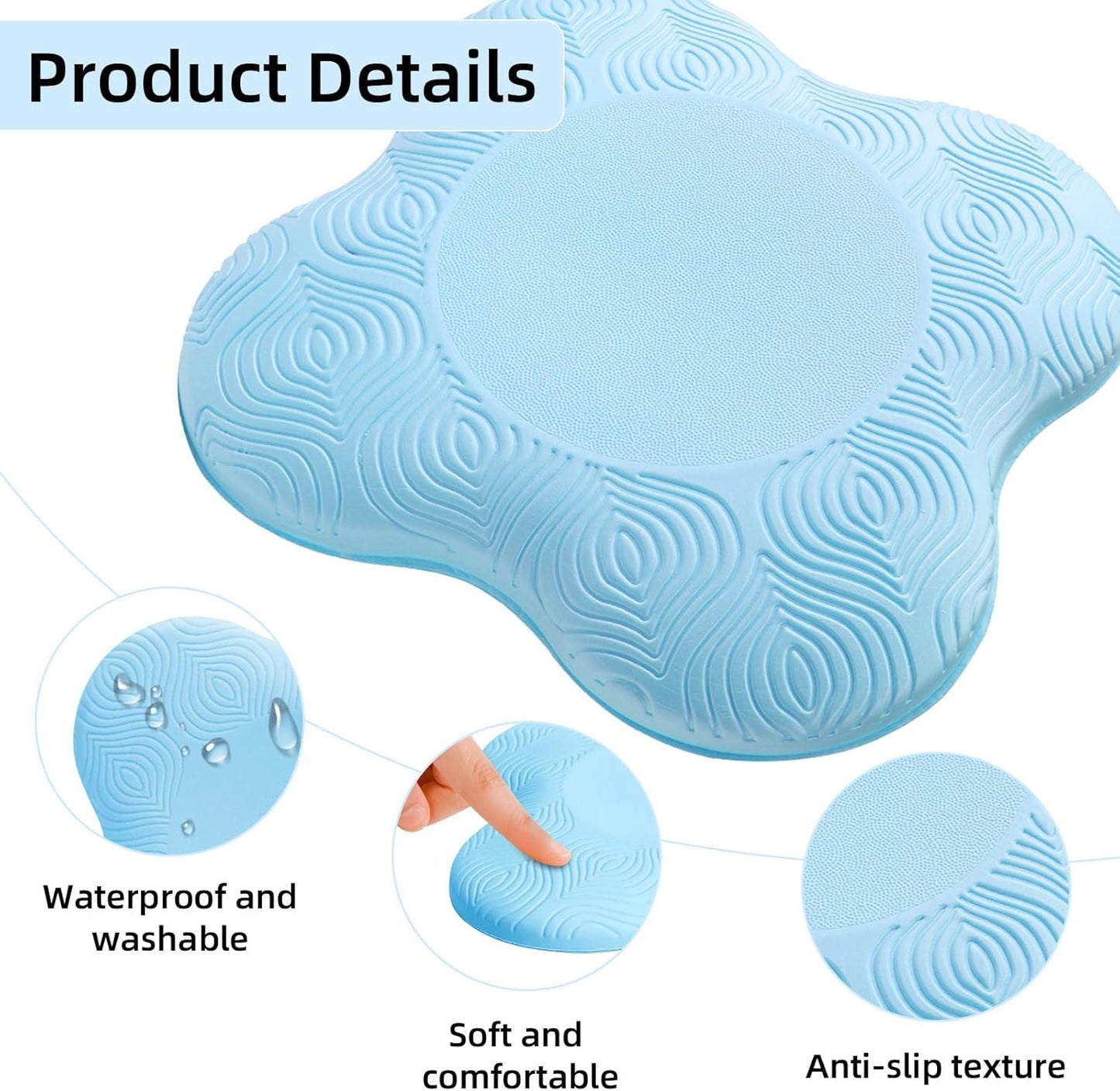 2 packs Yoga Knee Pad Cushion Extra Thick for Knees Elbows Wrist Hands Head Foam Pilates Kneeling pad Yoga Knee Cushion Thick Exercise Pads for Knees Elbows Wrist Hands Head Foam Pilates Kneeling pad，Support Foam Pads for Women and Men