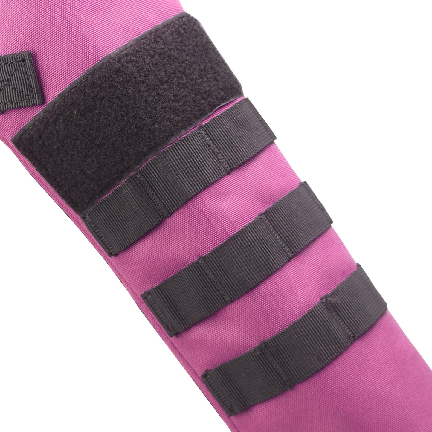 KRATARC Archery Lightweight Back Arrow Quiver Dual Use Foldable Compact Hip Arrows Bag with Molle System Hanged for Target Shooting (Pink, Hold 18~24 arrows