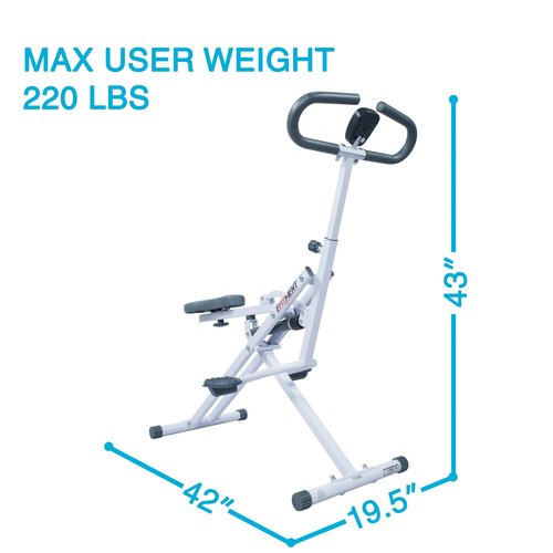 EFITMENT Rower-Ride Squat Machines for Home Exercise Trainer Total Body Abs and Glutes Butt Assist Upright Workout Rowing Machine - SA022