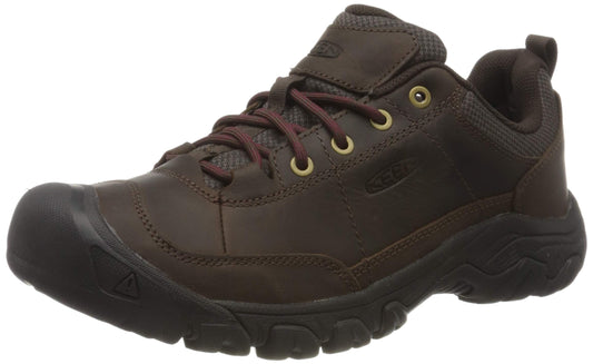 KEEN Men's Targhee 3 Oxford Casual Hiking Shoes, Dark Earth/Mulch, 12