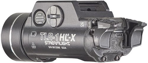 Streamlight 69501 TLR-1 HL-X USB 1500-Lumen 15000 Candela Rechargeable Rail-Mounted Tactical Weapon Light with Specific Compatibility Rail Locating Keys, Black