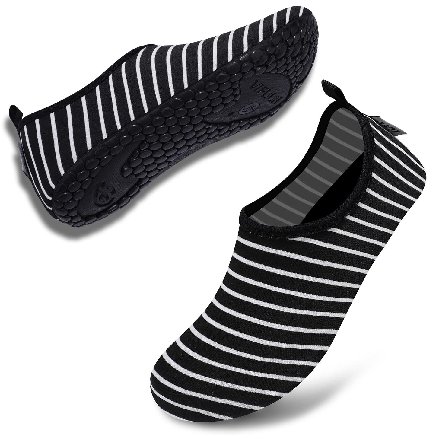 VIFUUR Water Sports Unisex Shoes BlackStripes - 11-12 W US / 9.5-10.5 M US (42-43)