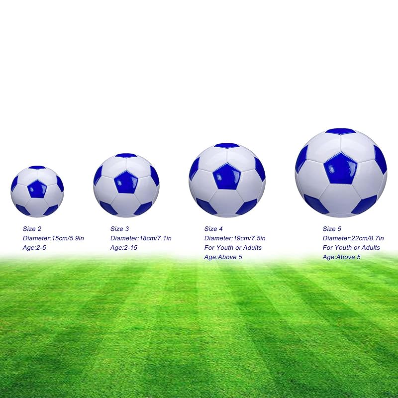 Soccer Ball Size 3 Classic PU Anti-Explosion, Indoor/Outdoor Training, Includes Pump