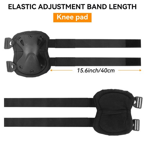AOUTACC Tactical Combat Knee Protective Pads for Outdoor CS Paintball Game Cycling Safety Skateboarding Gear Skates Knee Protection Guard Pads