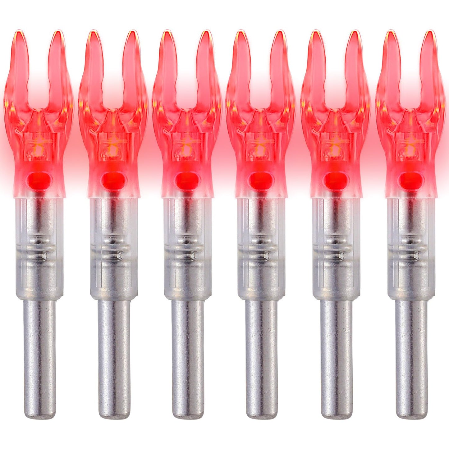 KEAUP 12-Pack or 6-Pack S Lighted Nocks for Arrows .244/6.2mm Lighted Arrow Nocks for Archery Hunting, Screwdriver Included