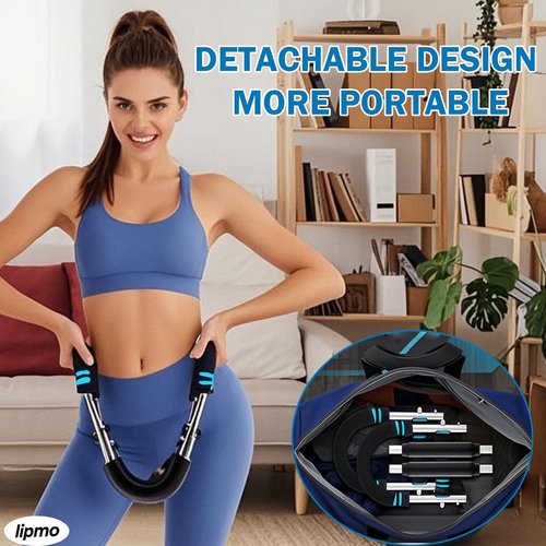Twister Arm Trainer, 40-100lb Adjustable Chest Workout Equipment Portable Arm Trainer Exercise Fitness Equipment Detachable Power Twister Bar for Men at Home Office Anywhere
