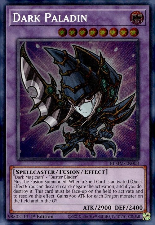 Dark Paladin - BLMM-EN008 - Secret Rare - 1st Edition