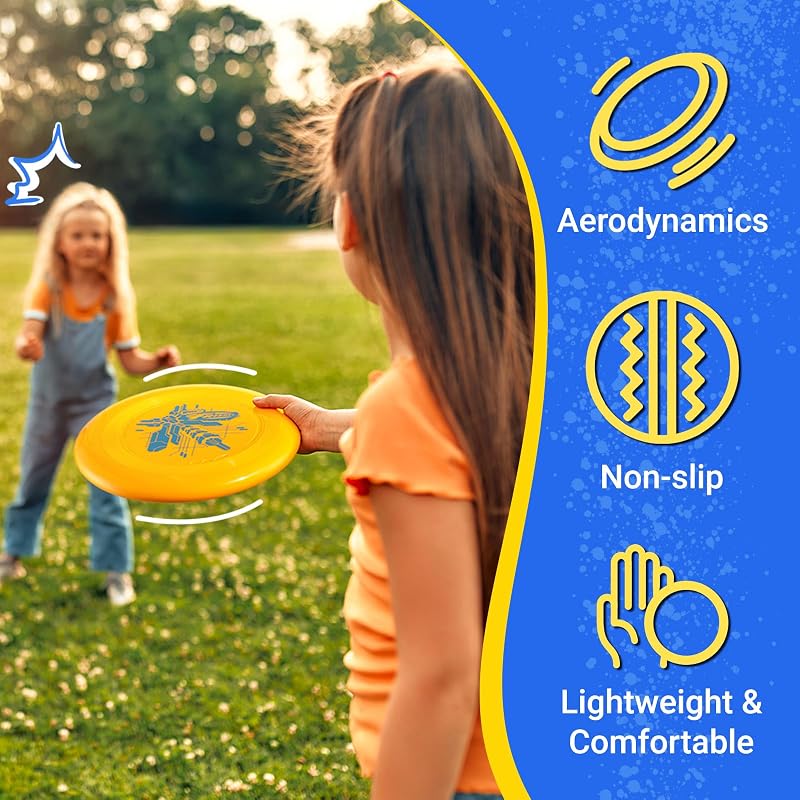 Wham-O Frisbee Go Flying Disc 9 Inch 70g - 4 Pack + 9 Inch Variation V1234-4PACK+9 Inch