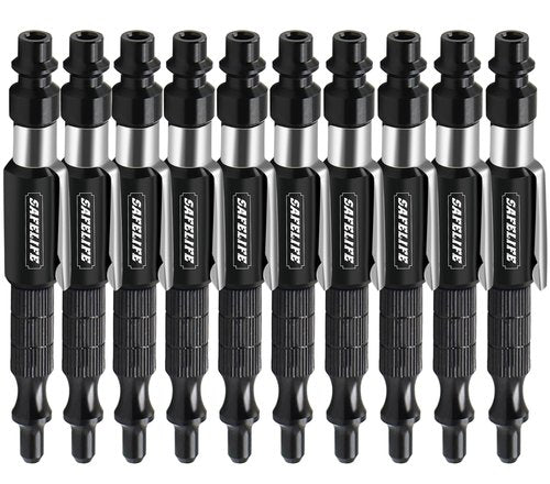 SAFELILFE Pocket Air Gun Industrial Style Adjustable Air Blow Gun with M-style Couplers, Max Pressure 150 PSI (10)