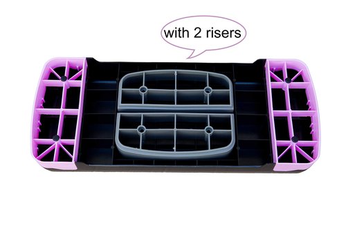 Height-Adjustable 4"-6" Aerobics Step Platform Fitness Equipment Workout Stepper Trainer For Indoor Exercise