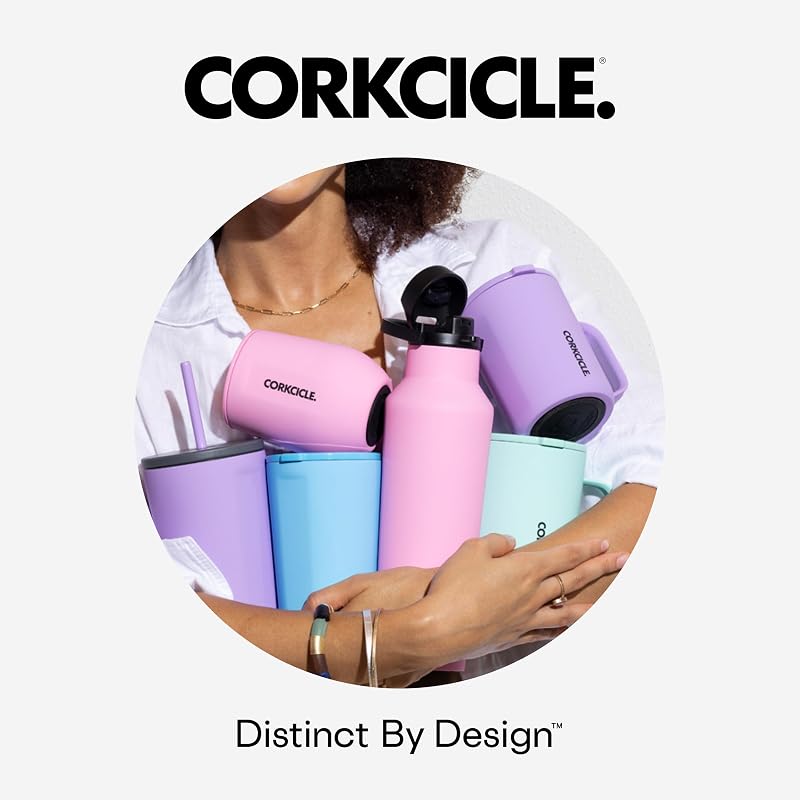 Corkcicle 16 oz Triple-Insulated Coffee Mug with Handle - Powder Blue