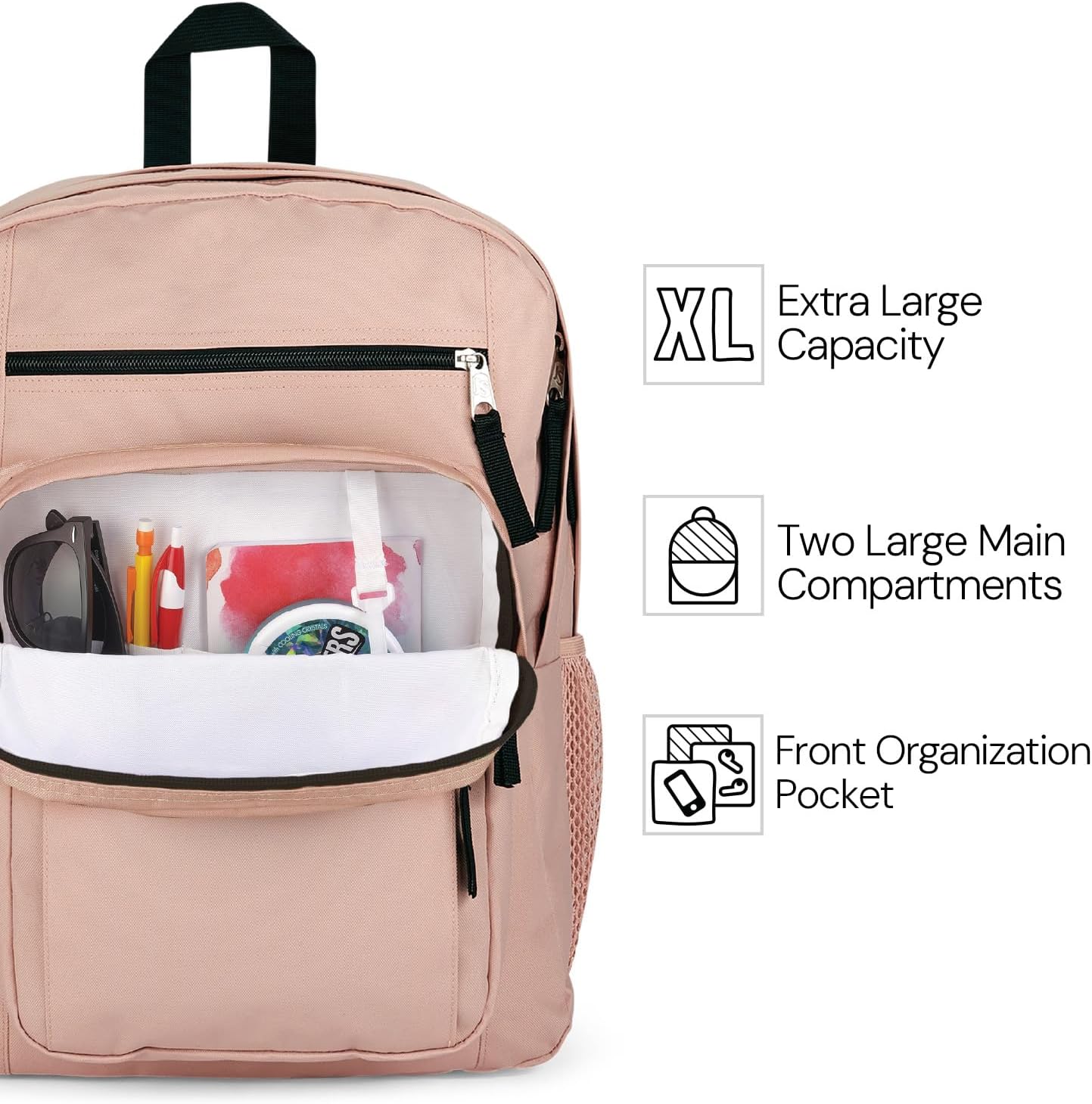 JanSport Laptop Backpack - Computer Bag with 2 Compartments, Ergonomic Shoulder Straps, 15” Laptop Sleeve, Haul Handle - Faded Sage