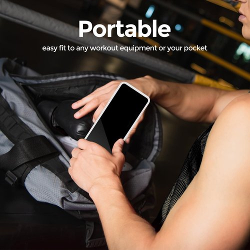 REACHER Portable Gym Timer Clock for Home Garage, Countdown/UP, Stopwatch, Workout Interval Timer with Powerful Battery, Strong Magnet, Adjustable Volume, Digital Fitness Crossfit Boxing HIIT