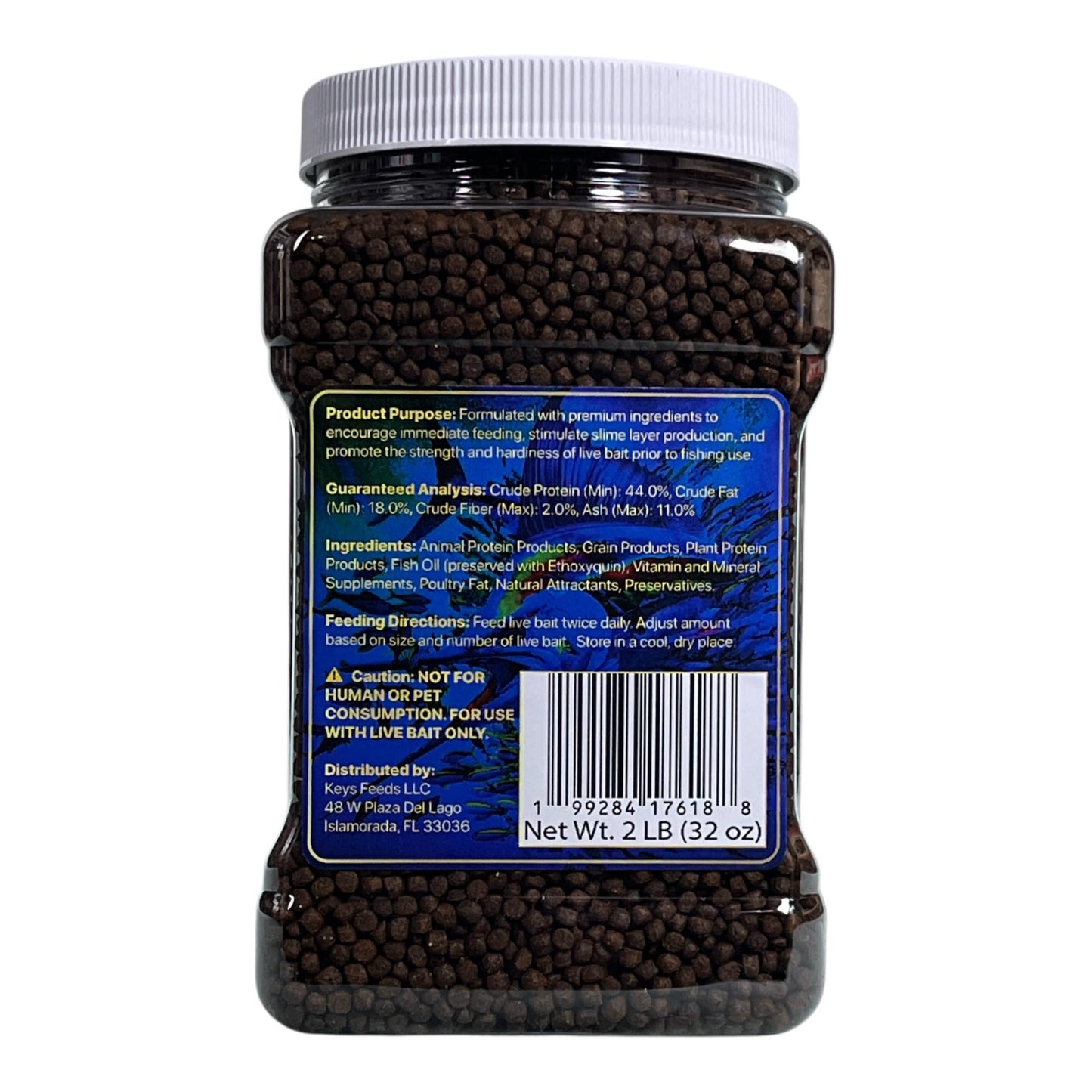 Keys Feeds Live Bait Fish Food (Small Grip Jar)