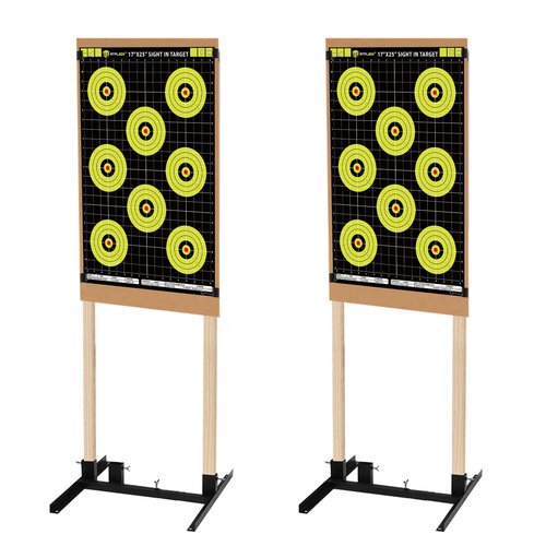 Atflbox Sight in Shooting Range Paper Target, 17X25 Inch High Visibility Bullseye Shooting Targets Suitable for Handgun, Rifle, Pellet Gun, Airgun, BB Guns, Airsoft (25 Pack)