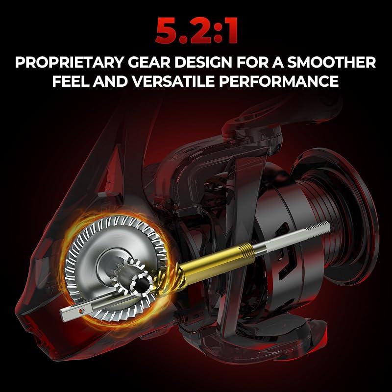 Royale Legend II Spinning Reel 5.2:1 - 6.2:1, Black - KastKing Royale Legend II+3000 Variation