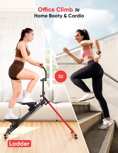YOLEO Steppers for Exercise at Home, Adjustable Stair Stepper with 3 Workout Modes,Folding Cardio Stair Master with Adjustable Handlebar&Oversized Pedal,90% Pre-Assembled Stair Climber with Caster Mat