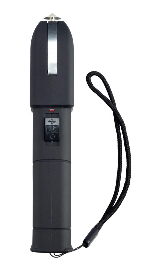 Vexor Storm S2001 Personal Safety Device - Rechargeable with LED Light - Ergonomic Grip and Wrist Strap - Safety Switch - Includes Holster and Training Guide