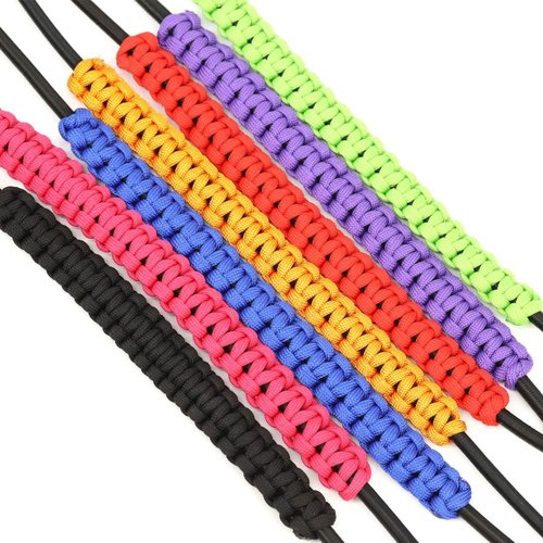 ZSHJGJR Archery Bow Wrist Sling Braided Archery Adjustable Bow Strap Wrist Sling for Compound Bow Hunting Shooting Accessories (Black)