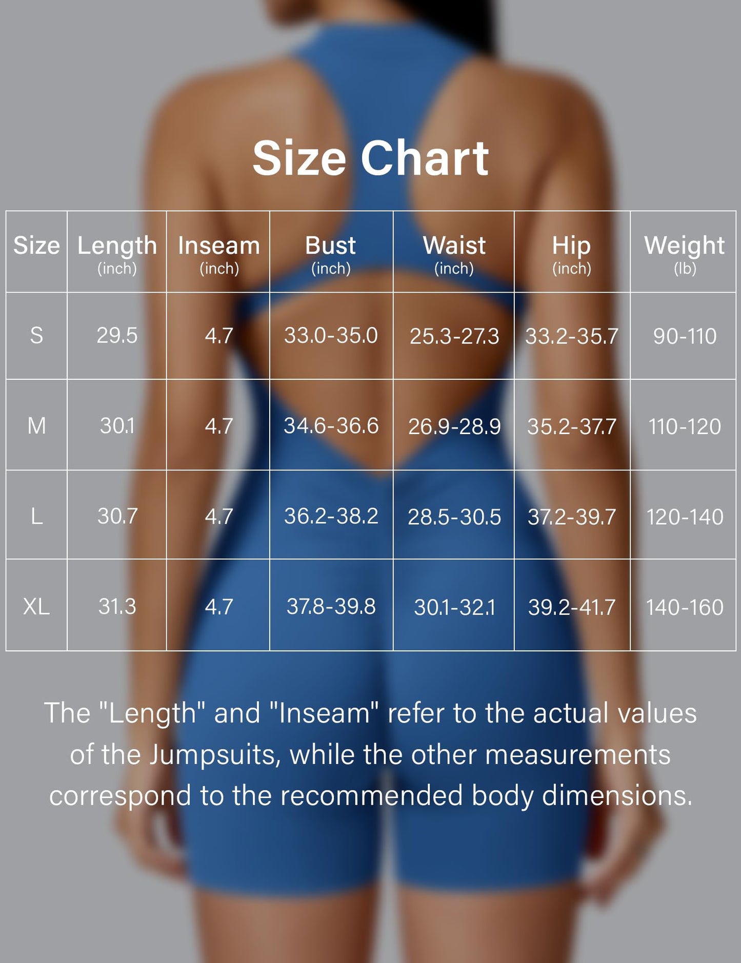 YEOREO Jumpsuits for Women Zip Up Workout Backless One Piece Tummy Control Sleeveless Emma Sexy Yoga Bodysuits Bright Blue M