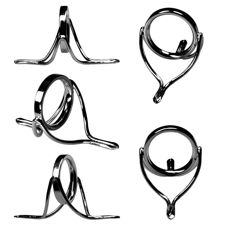 QualyQualy 6Pcs Rod Guides Set - 12#-25# Stainless Steel Integrated Ring Replacement