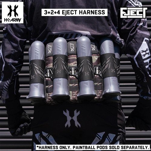HK Army 3+2 Eject Paintball Harness Pod Pack - Tigerstripe